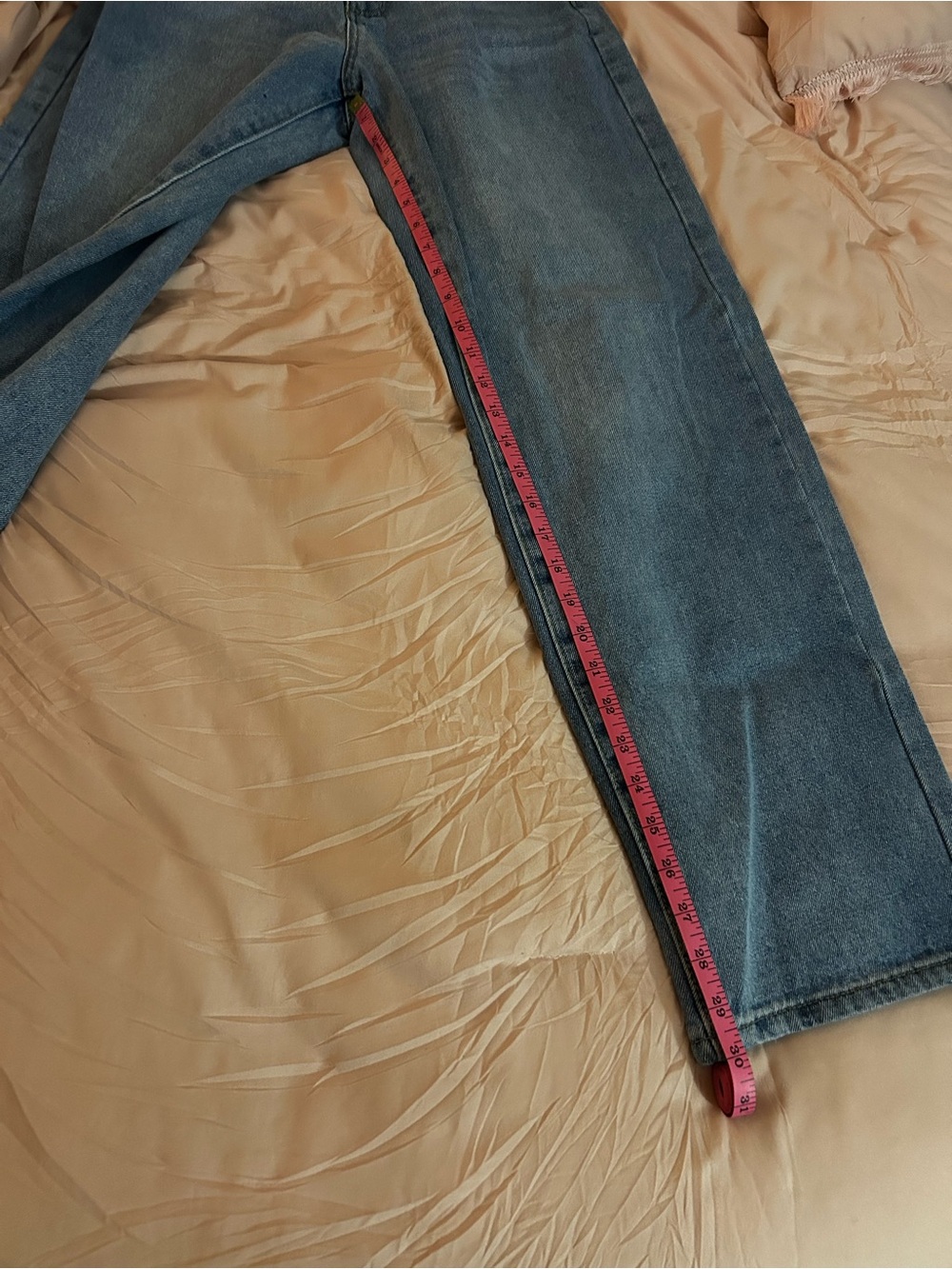 Nasty Gal Light Blue High-Rise Wide-Leg Jeans. Size 7/8 - Picture 8 of 10